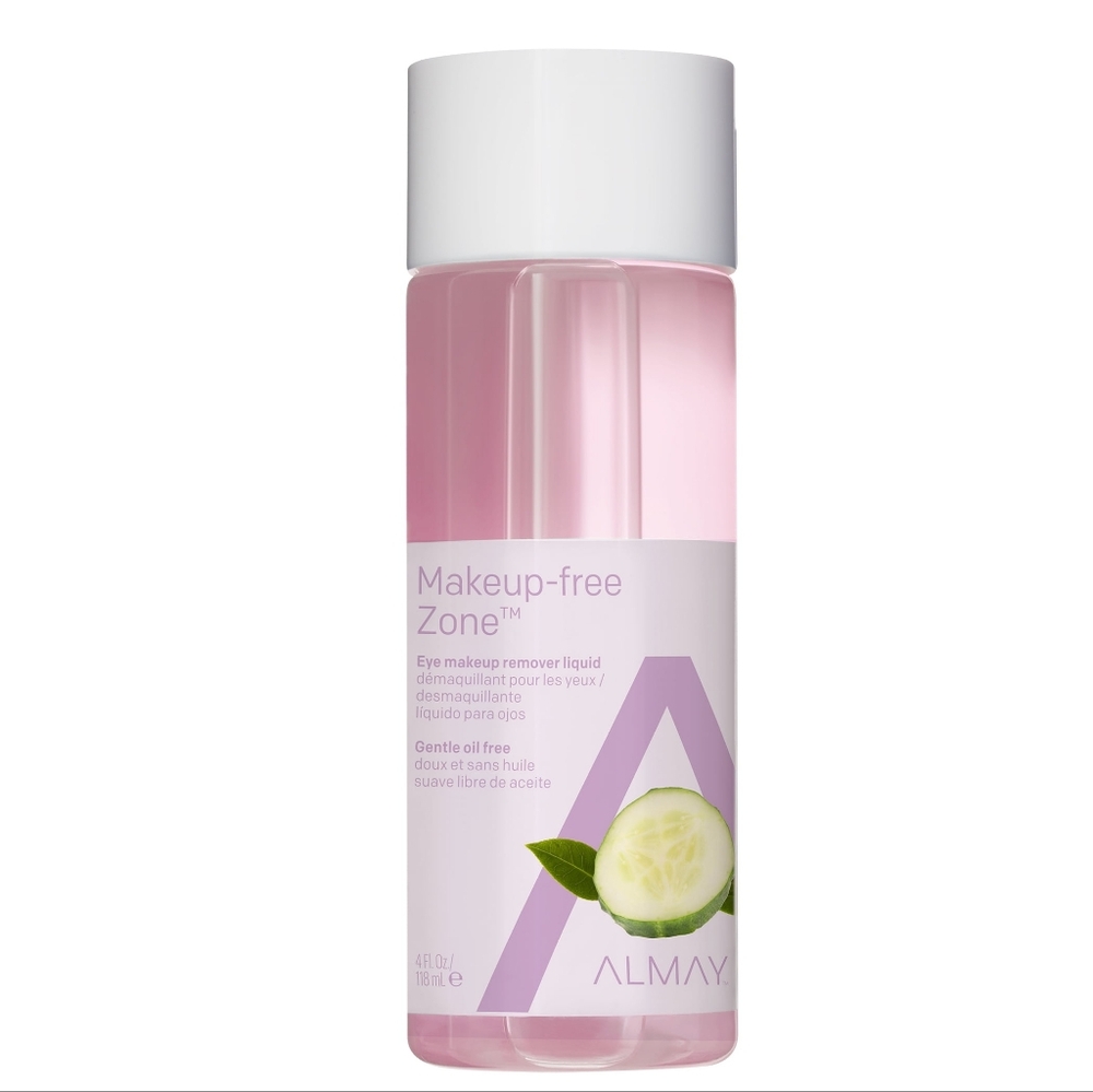 2 x Almay Gentle Oil Free Eye Makeup Remover Liquid  4 Fl Oz